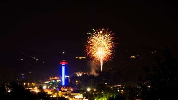 4th of July Fireworks Display in Downtown Gatlinburg