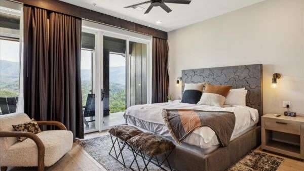 Master Bedroom in a Highlands Condo Vacation Rental in Gatlinburg, Tennessee
